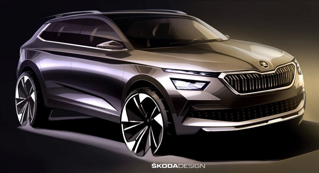 Skoda Releases First Sketches And Video Of Kamiq Subcompact SUV