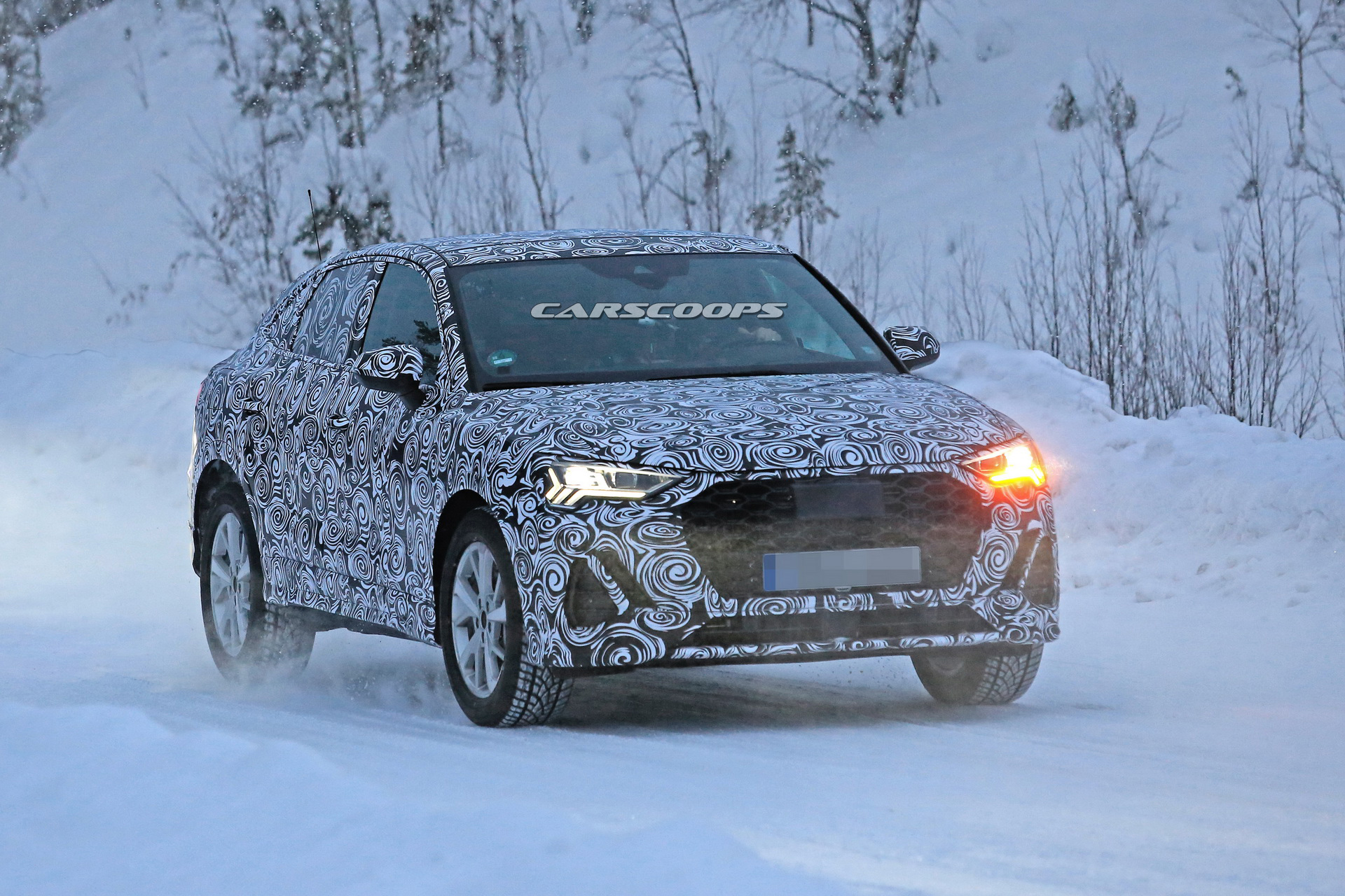 audi q4 spied winter testing again 1 Audi Q4 Prototype Caught Winter Testing, No CGI This Time