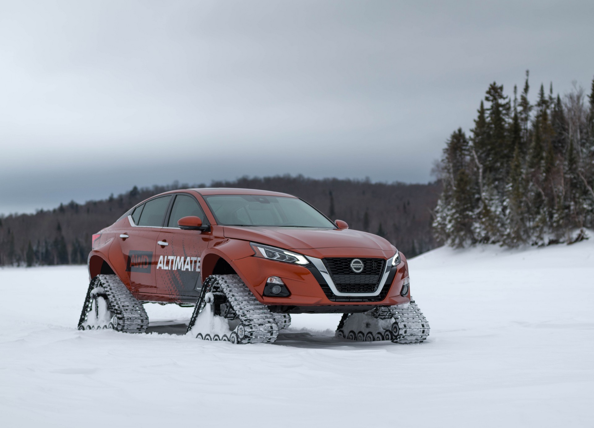 Nissan Altima-te AWD-13 Nissan Celebrates The AWD Altima By Giving It Tracks