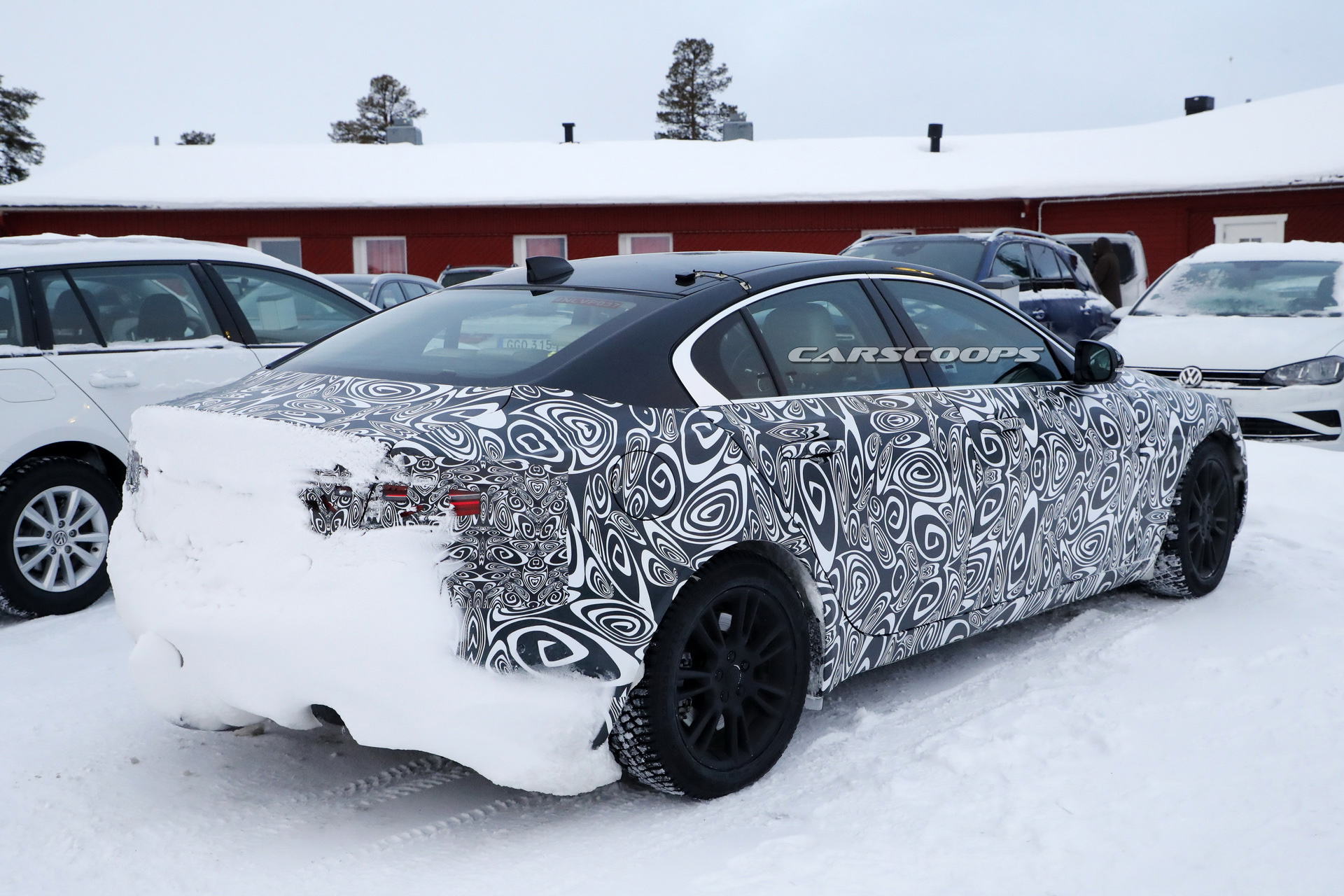 2020 jaguar xe facelift spy interior 6 2019 Jaguar XE Ditching Rotary Dial For Traditional Shifter