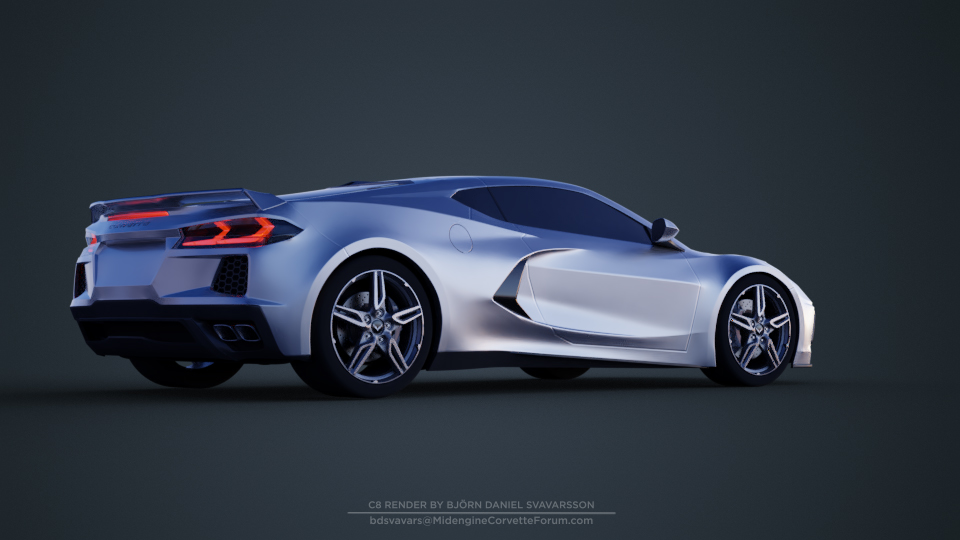 2020 Chevrolet Corvette renderings by bdsvavars 4 2020 Chevrolet Corvette C8 Spotted Heading For GM’s Proving Grounds