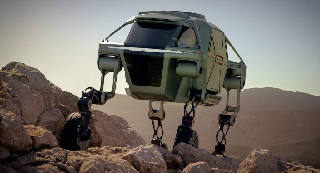  Hyundai Elevate Concept Will Drive And Walk Anywhere To Save Lives