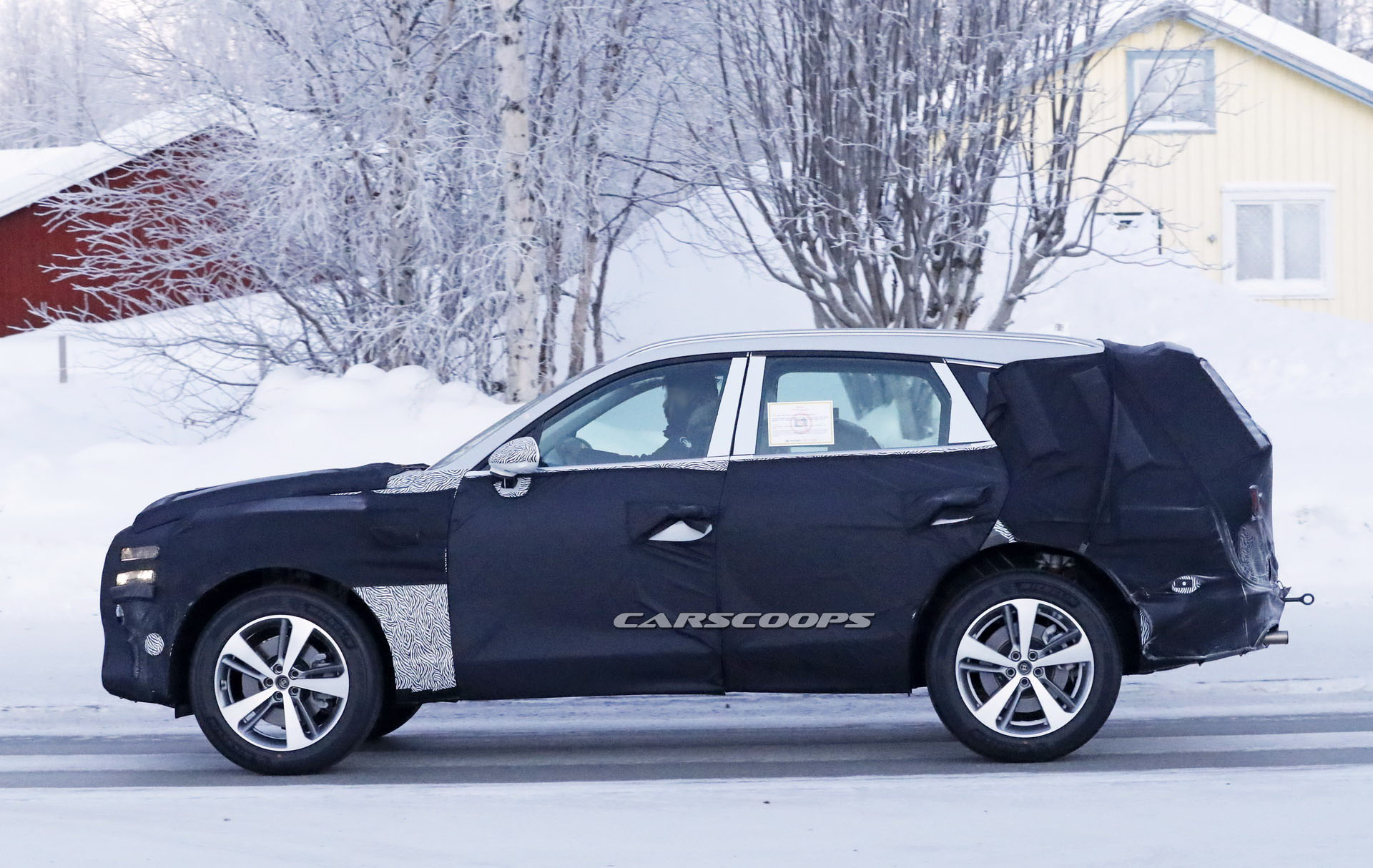 Genesis GV80 12 2020 Genesis GV80 Luxury SUV Filmed Testing, See First Interior Photos Too (Update)