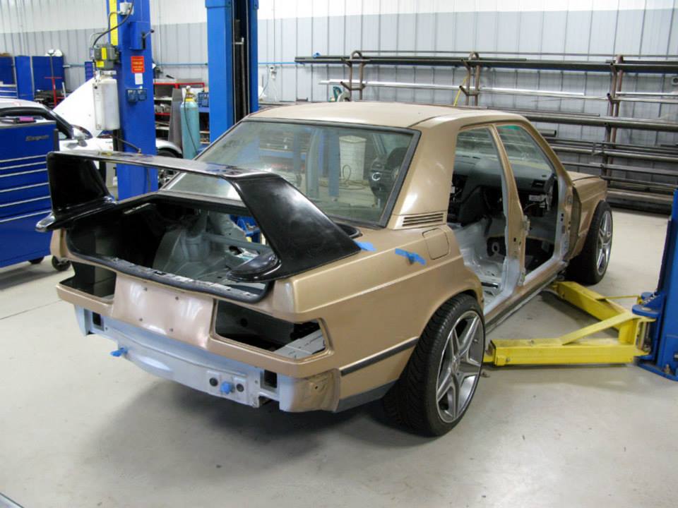 mercedes 190e c63 amg conversion 63 Tuner Transplants Classic Mercedes 190E 2.5 16 EVO Body On A Modern C63 AMG