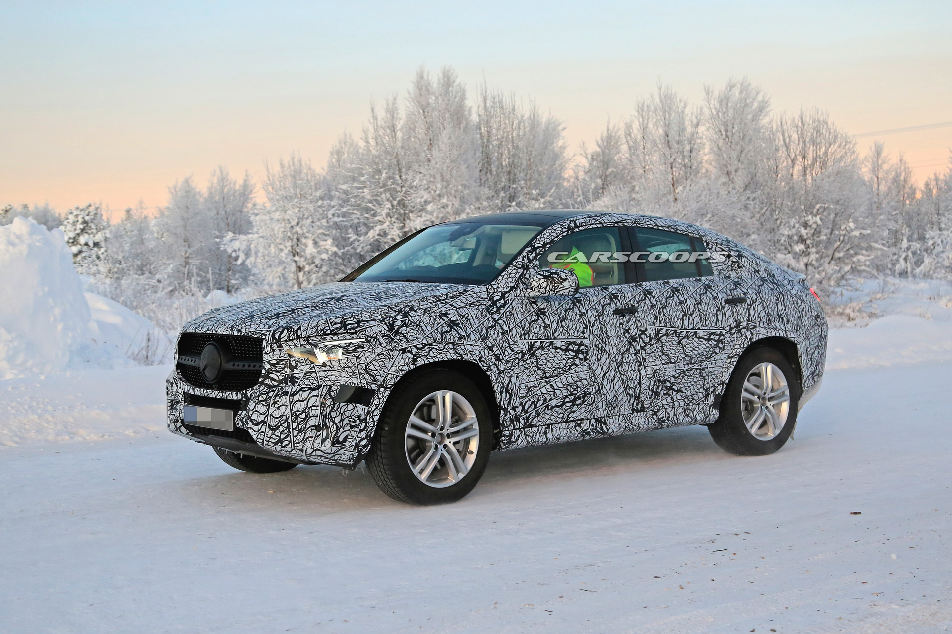 2020 mercedes gle coupe winter spy shots 3 2020 Mercedes GLE Coupe Teased Ahead Of August 28th Debut
