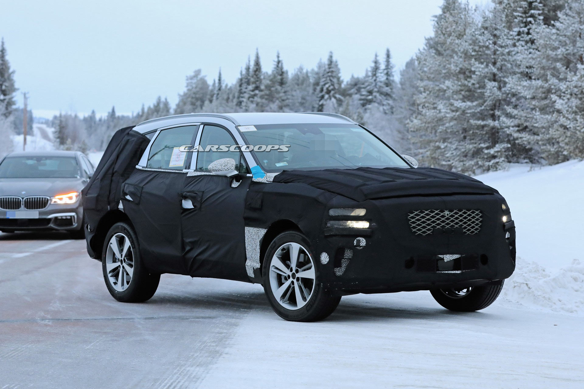 2020-Genesis-GV80-5 2020 Genesis GV80 Luxury SUV Filmed Testing, See First Interior Photos Too (Update)