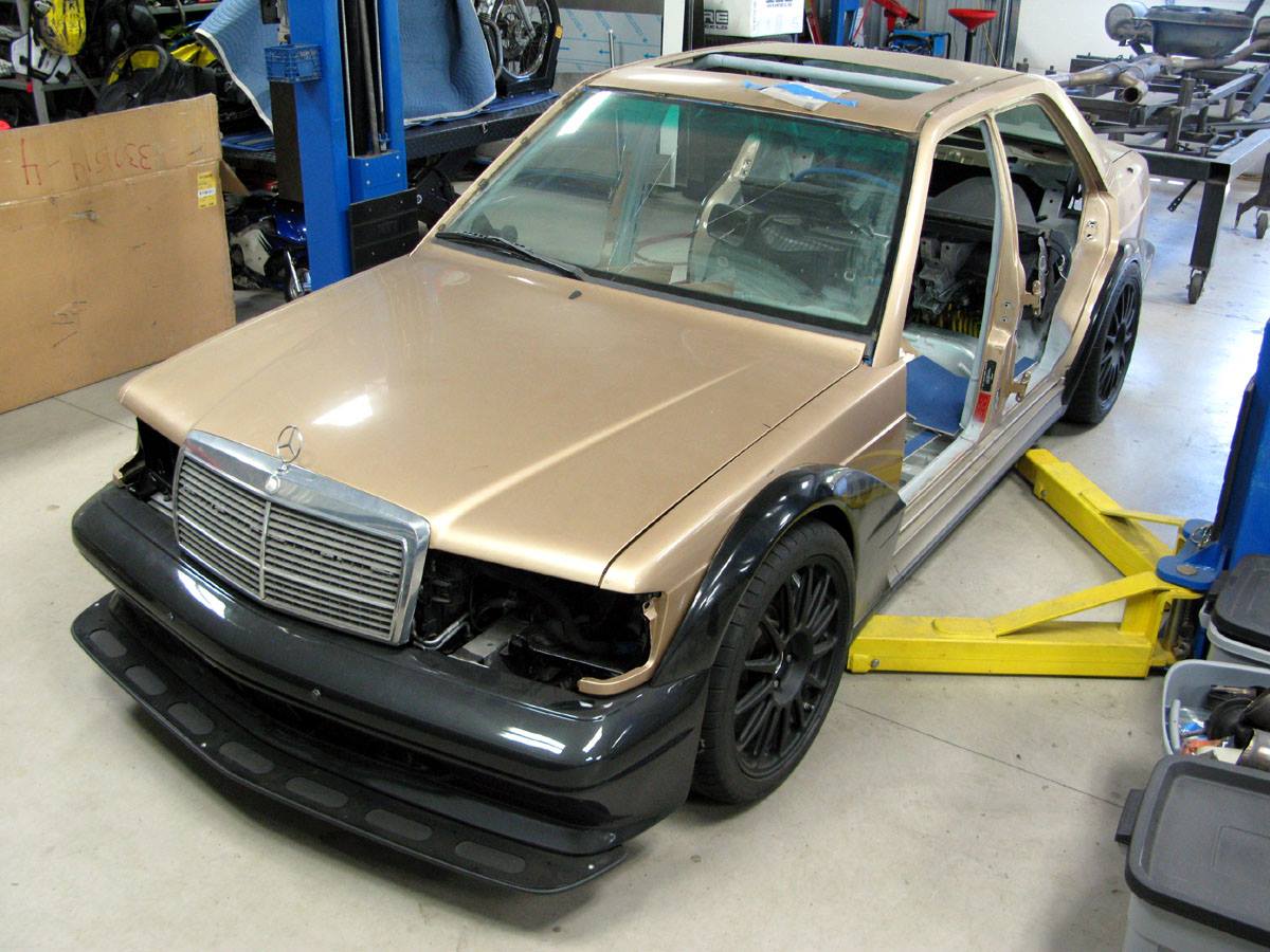 mercedes 190e c63 amg conversion 81 Tuner Transplants Classic Mercedes 190E 2.5 16 EVO Body On A Modern C63 AMG