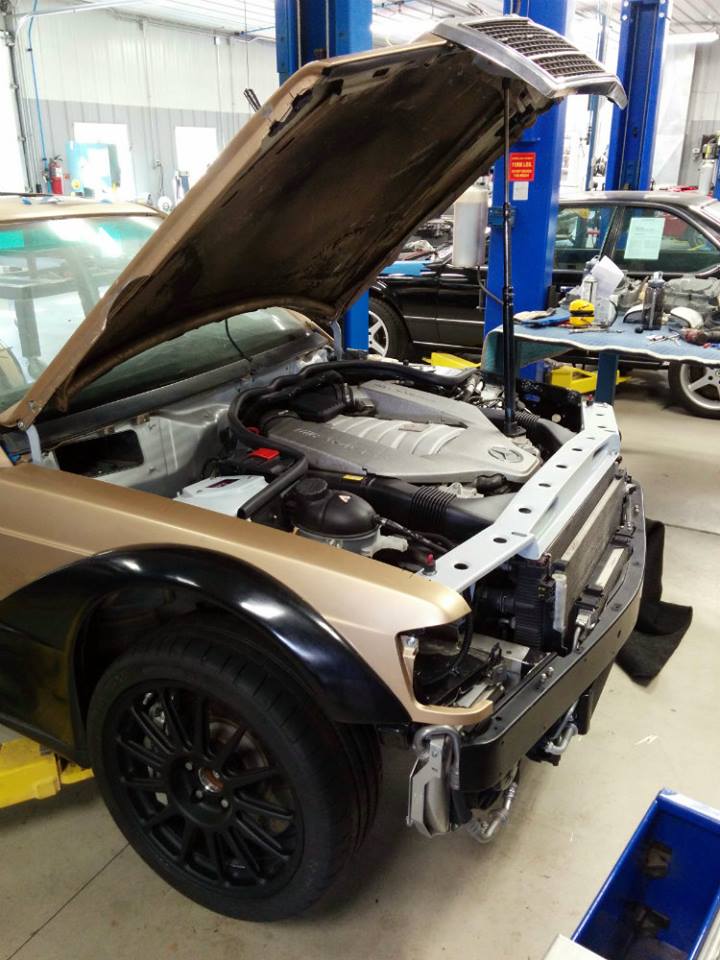 mercedes 190e c63 amg conversion 91 Tuner Transplants Classic Mercedes 190E 2.5 16 EVO Body On A Modern C63 AMG