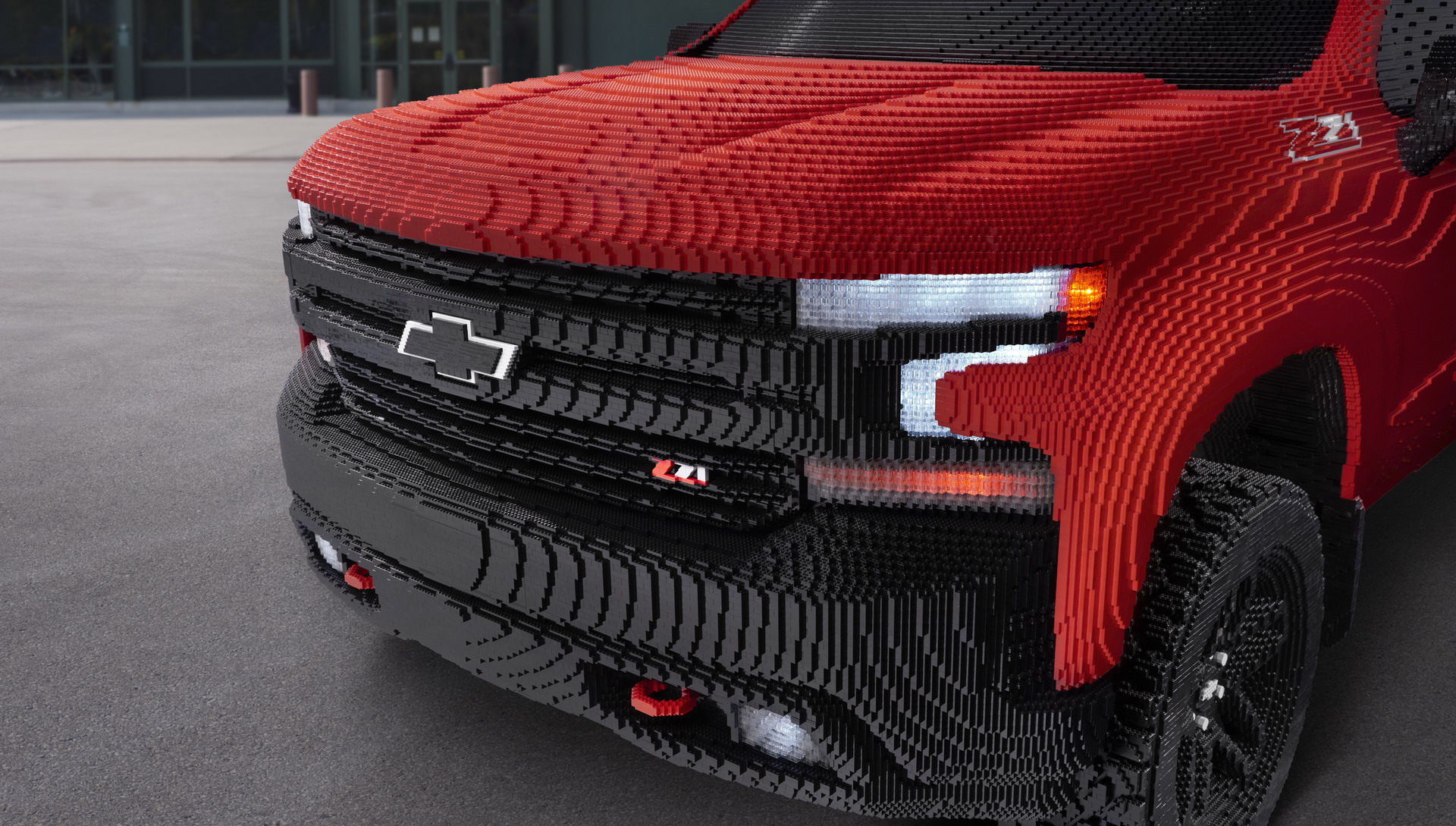 LEGO 2019 Chevy Silverado 10 This Life-Sized 2019 Silverado LEGO Truck Took Over 2,000 Hours And 334,000 Bricks To Build