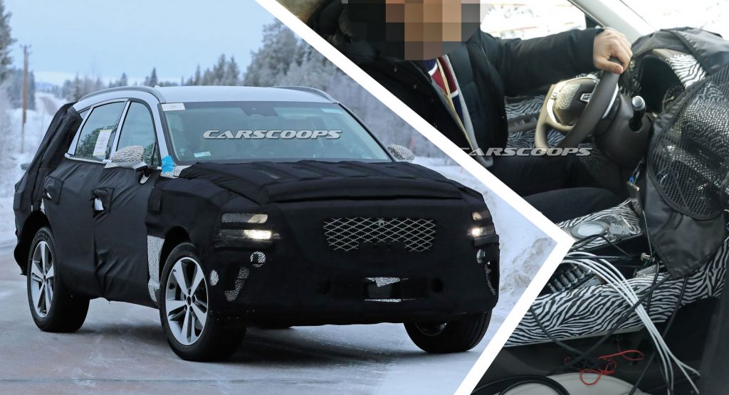 2020 Genesis GV80 Luxury SUV Filmed Testing, See First Interior Photos Too (Update)
