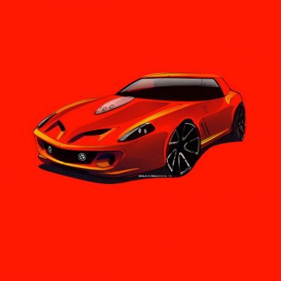 Ferrari Breadvan Hommage Under Development Based On A 550 Maranello