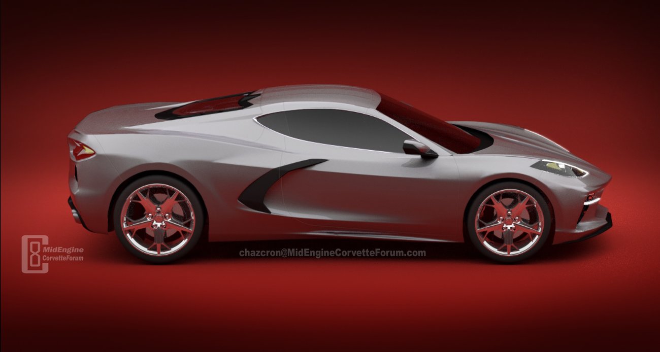 2020 Chevrolet Corvette renderings by Chazcron 3 2020 Chevrolet Corvette C8 Spotted Heading For GM’s Proving Grounds