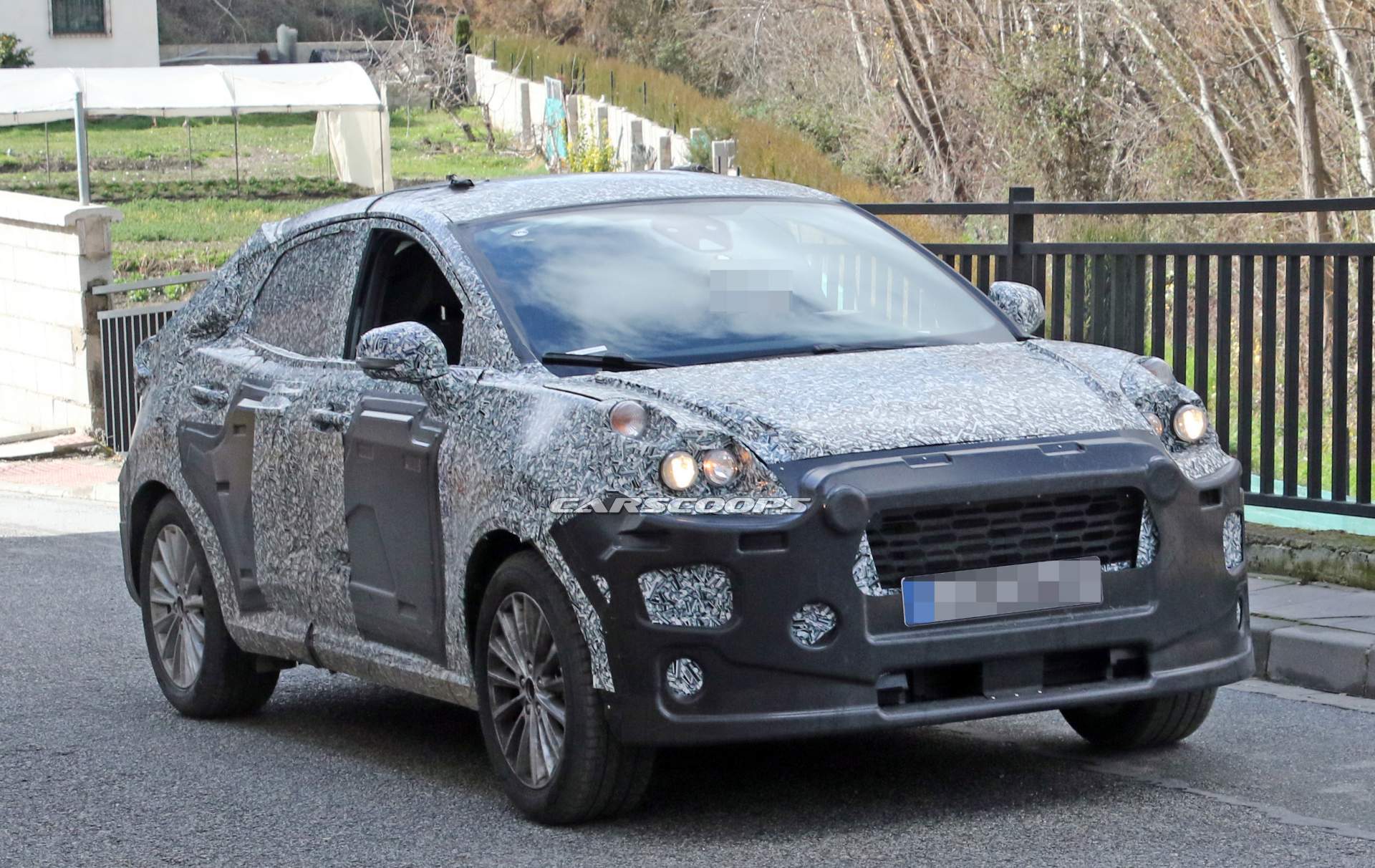2020 Ford Fiesta-based SUV spy shots 34 Ford Fiesta-Based SUV EcoSport Replacement Spied Near The Arctic Circle