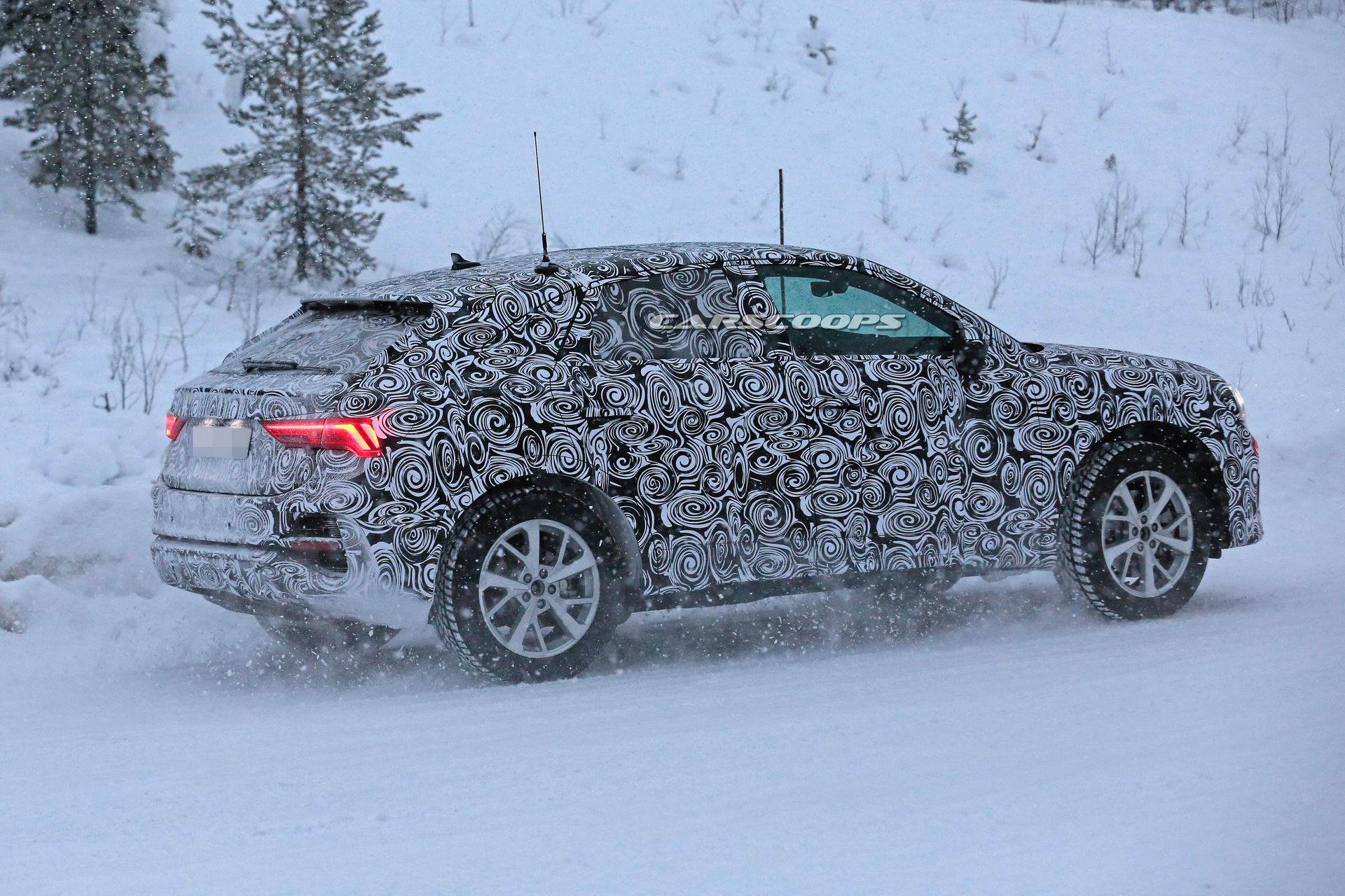 audi q4 spied winter testing again 5 Audi Q4 Prototype Caught Winter Testing, No CGI This Time