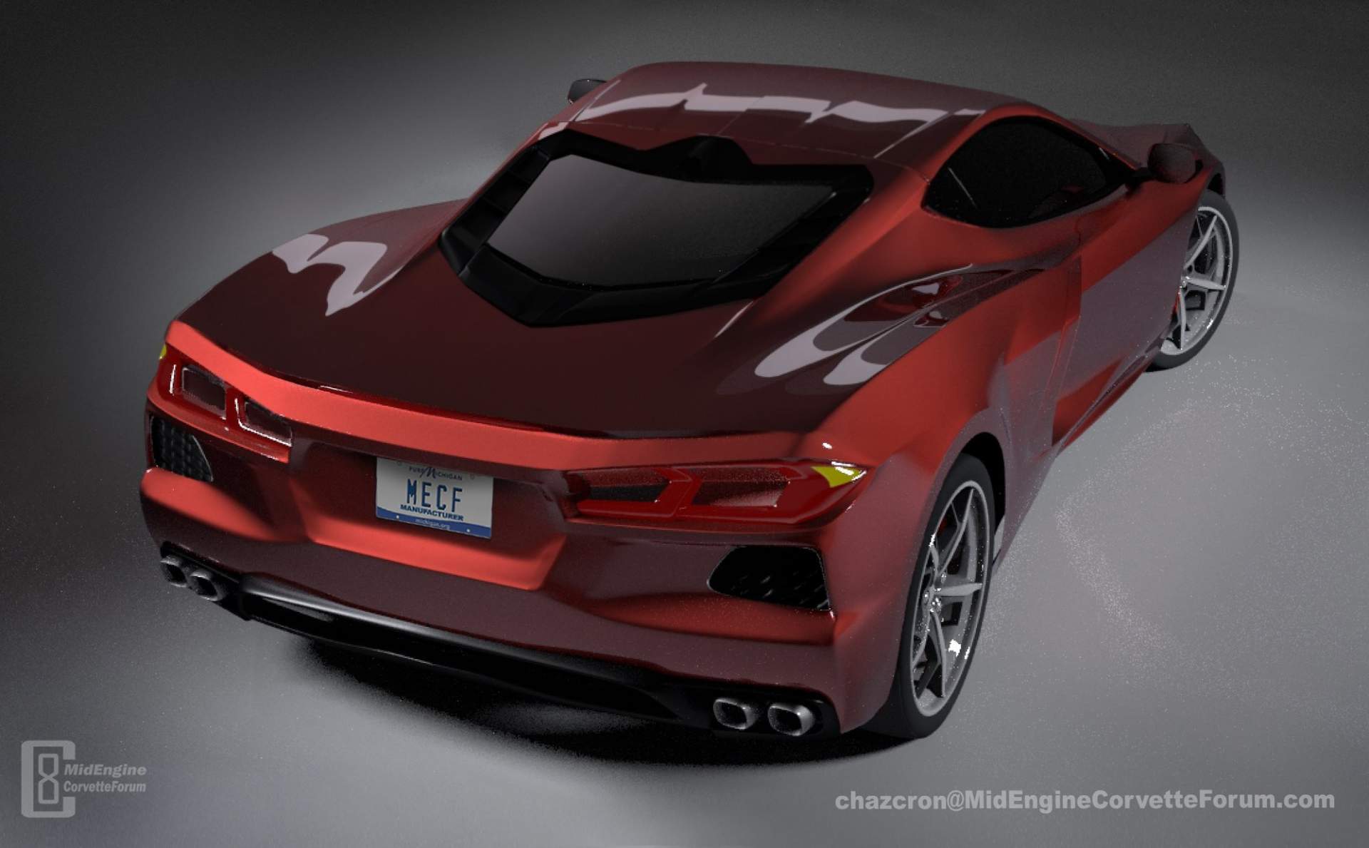 2020 Chevrolet Corvette C8 renderings by Chazcron 10 2020 Corvette C8 Rumored To Make Surprise Debut On January 14