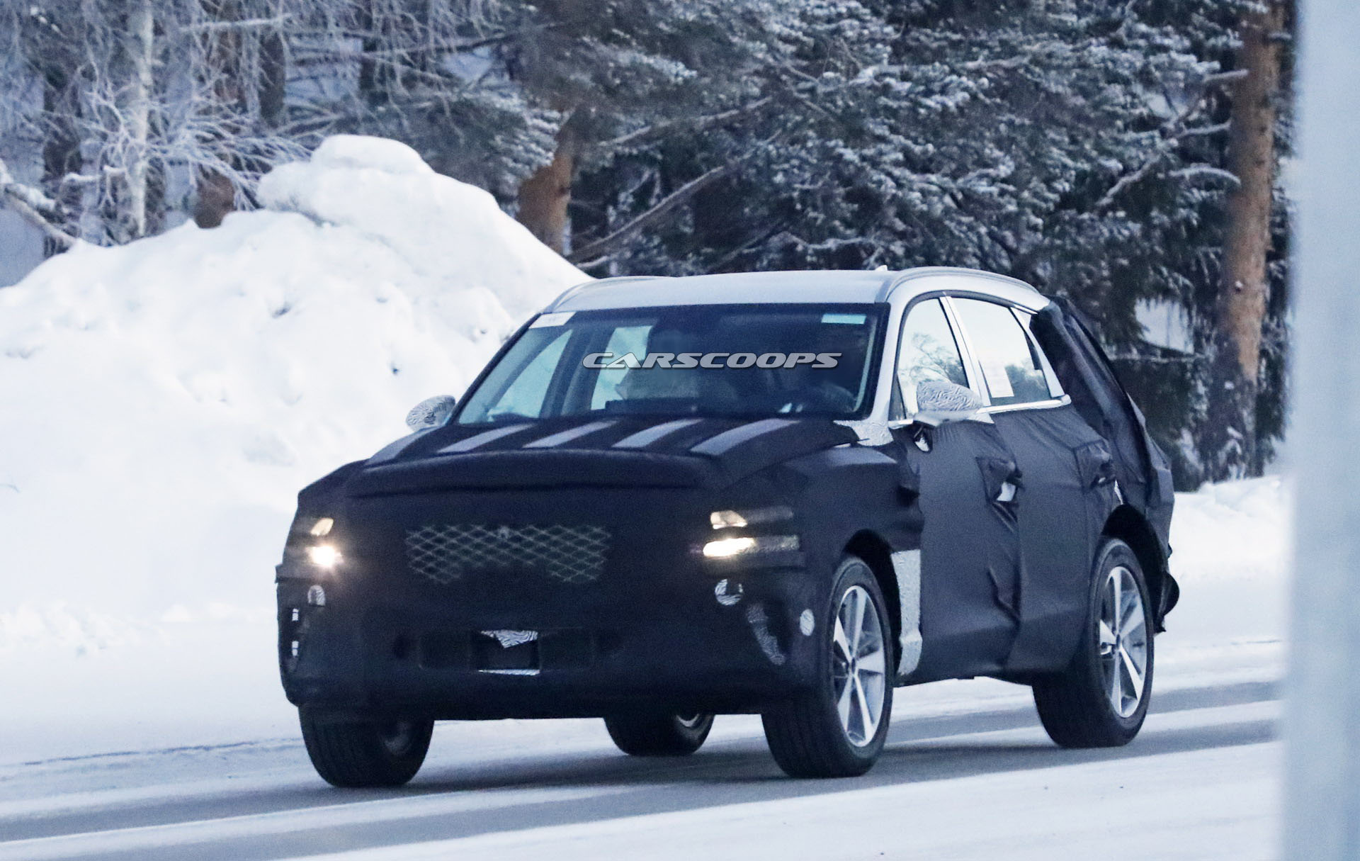 Genesis GV80 1 2020 Genesis GV80 Luxury SUV Filmed Testing, See First Interior Photos Too (Update)