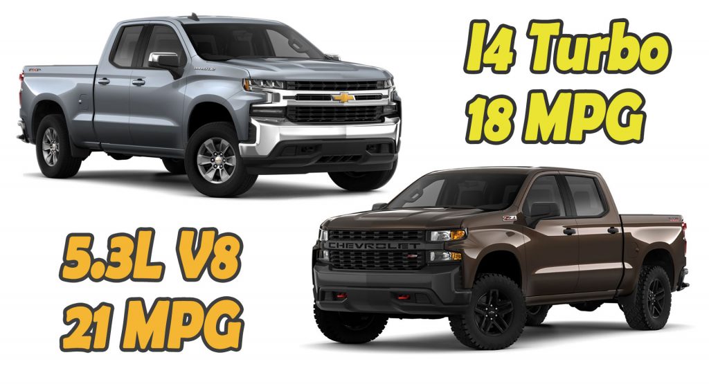  2019 Chevy Silverado V8 More Fuel Efficient Than 4-Cylinder In Real-World Test