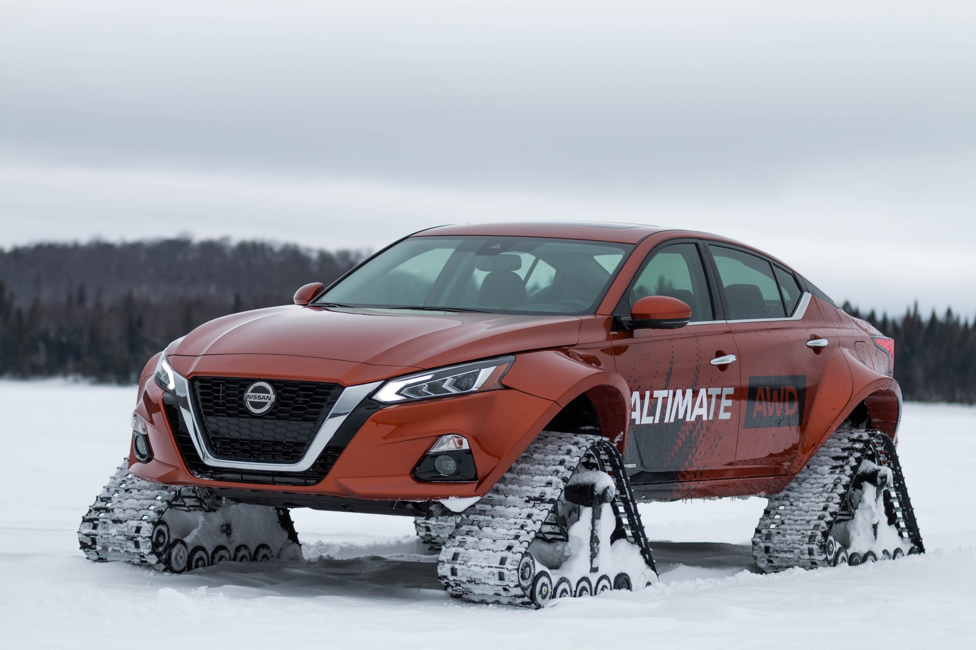 Nissan Altima-te AWD-12 Nissan Celebrates The AWD Altima By Giving It Tracks