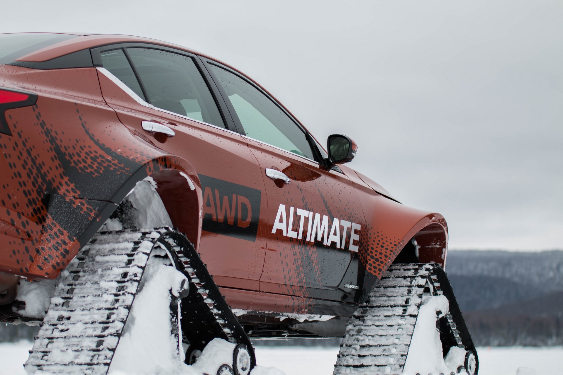 Nissan Altima-te AWD-15 Nissan Celebrates The AWD Altima By Giving It Tracks
