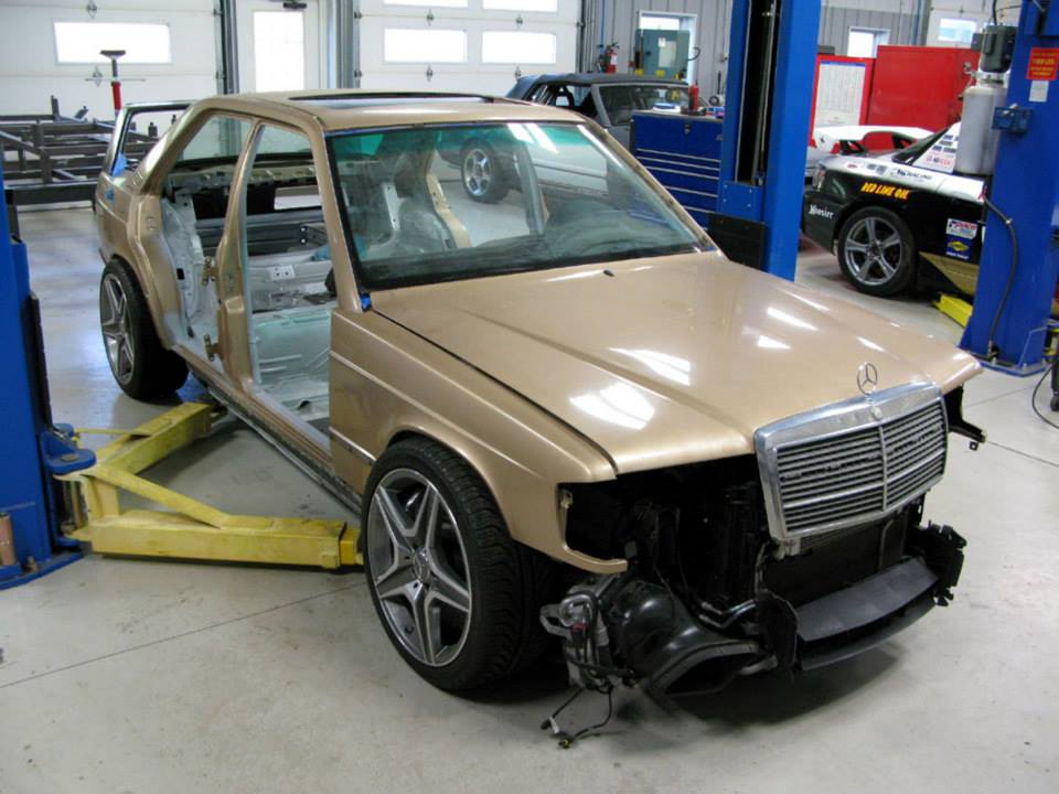 mercedes 190e c63 amg conversion 61 Tuner Transplants Classic Mercedes 190E 2.5 16 EVO Body On A Modern C63 AMG