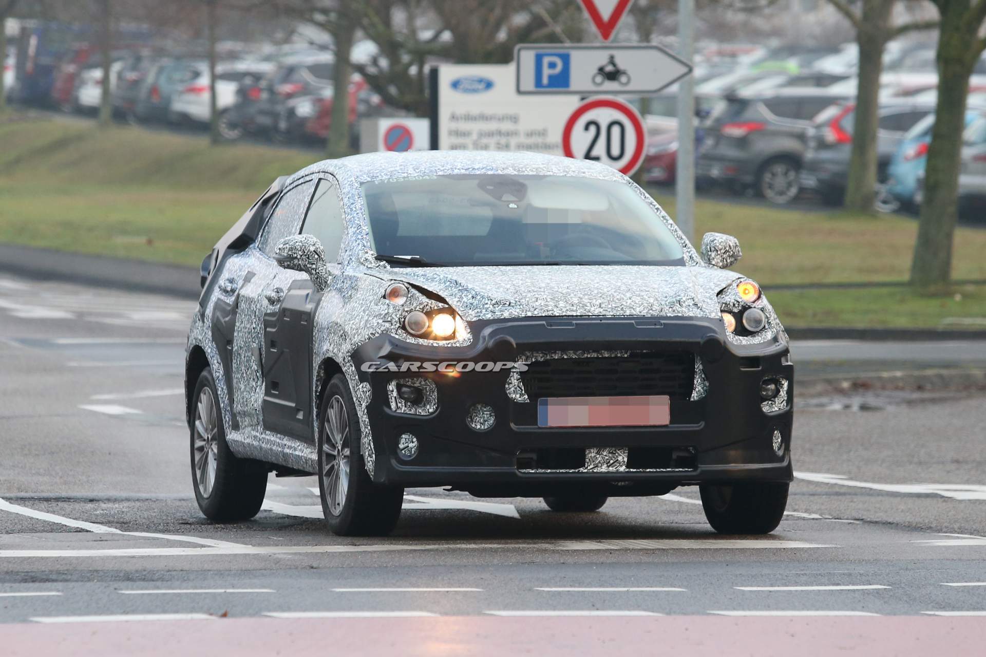 Ford Fiesta-based SUV prototype spy shots 3 New Ford Fiesta-Based SUV Will Replace EcoSport, Could Be Called Puma