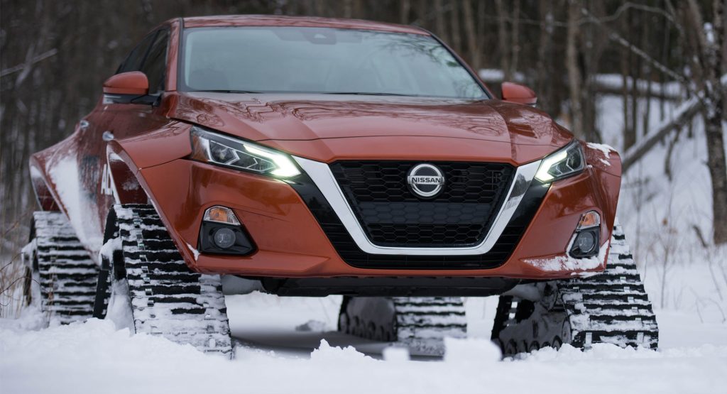 Nissan Celebrates The AWD Altima By Giving It Tracks