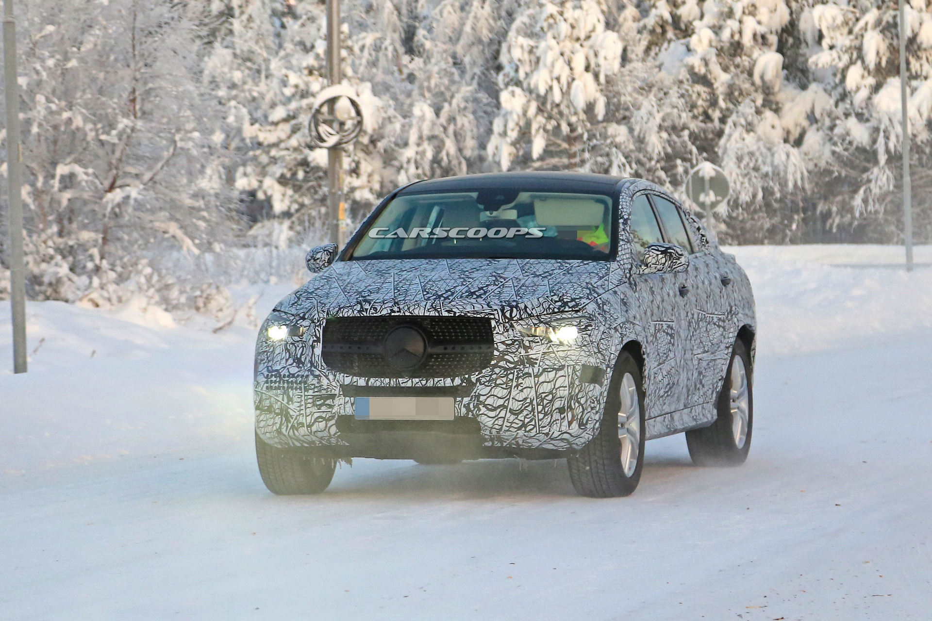 2020 mercedes gle coupe winter spy shots 1 2020 Mercedes GLE Coupe Teased Ahead Of August 28th Debut