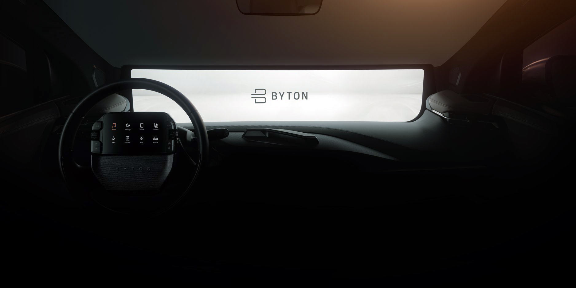 Byton-M-Byte China’s Byton Thinks A Steering Wheel-Mounted Tablet Is A Great Idea