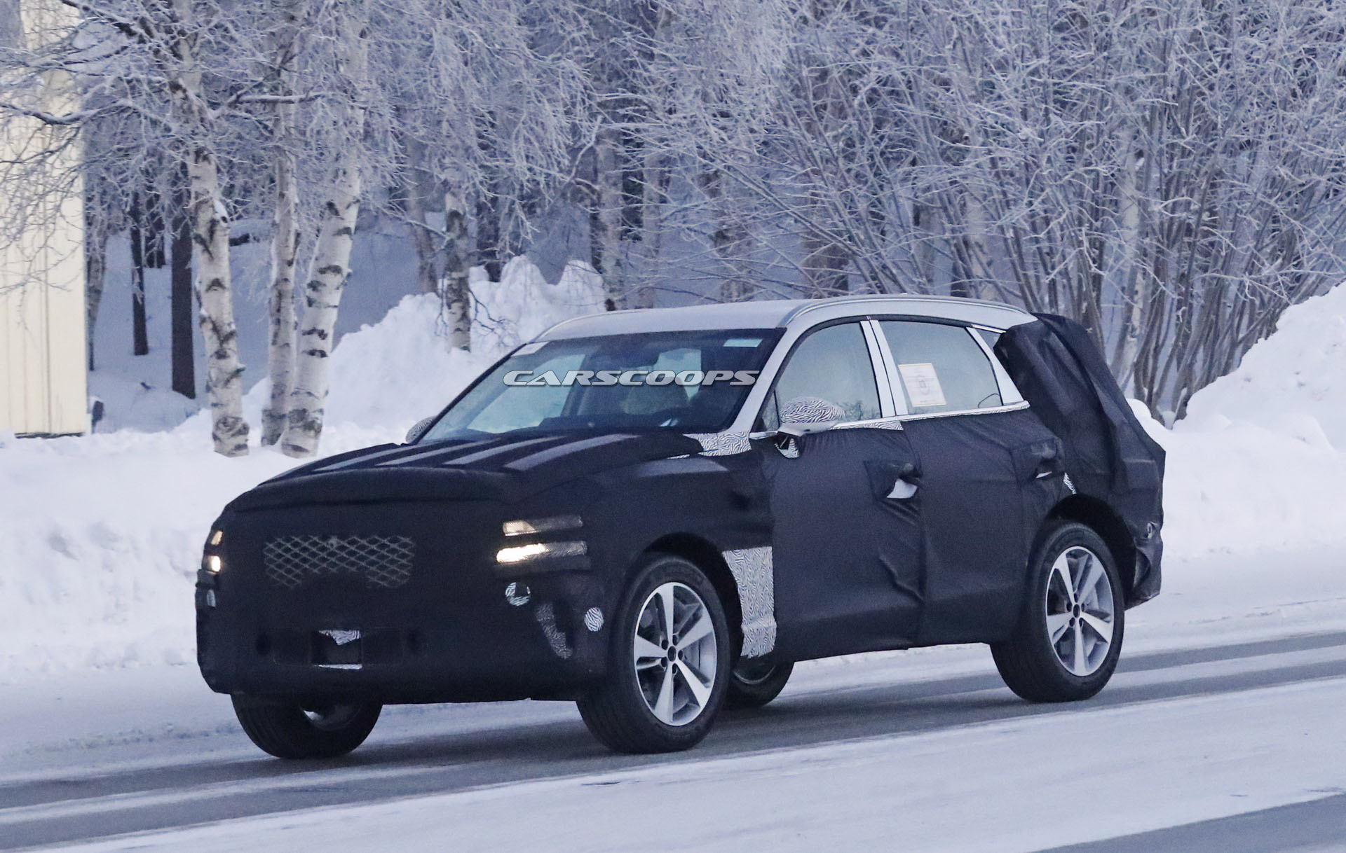 Genesis GV80 8 2020 Genesis GV80 Luxury SUV Filmed Testing, See First Interior Photos Too (Update)