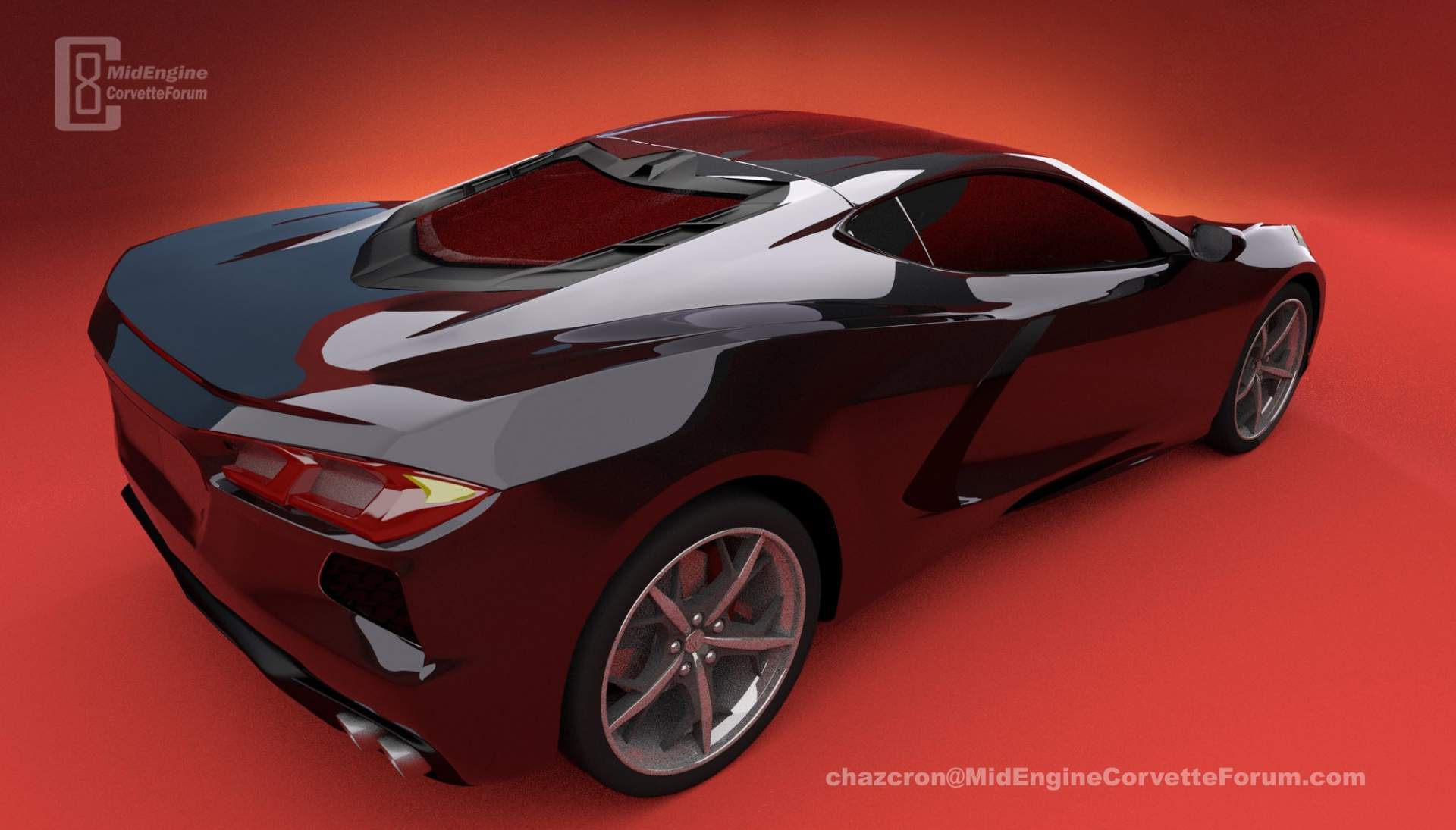 2020 Chevrolet Corvette C8 renderings by Chazcron 2 2020 Corvette C8 Rumored To Make Surprise Debut On January 14