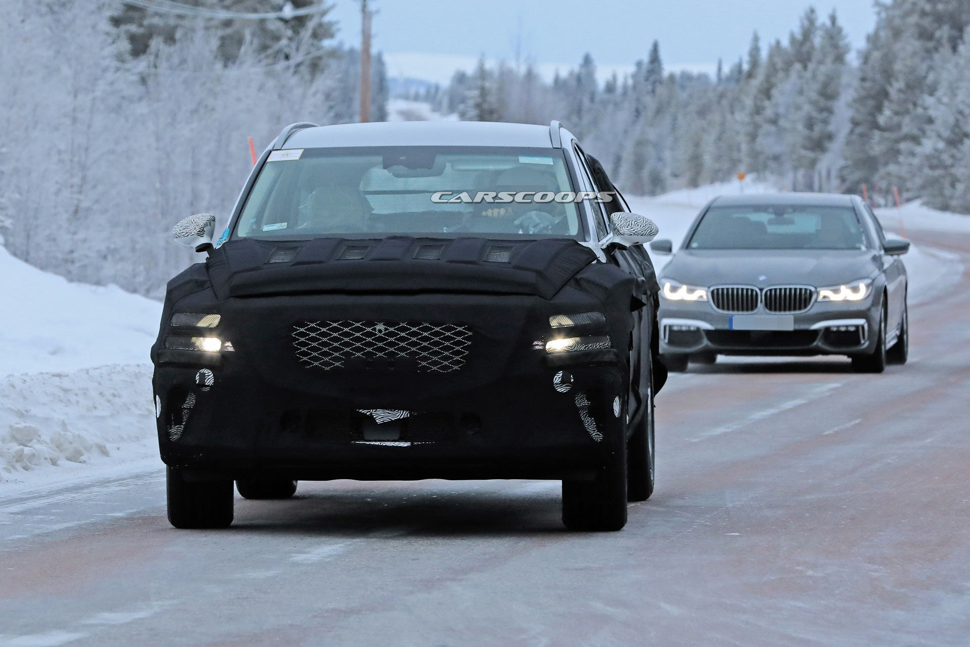 2020-Genesis-GV80-2 2020 Genesis GV80 Luxury SUV Filmed Testing, See First Interior Photos Too (Update)