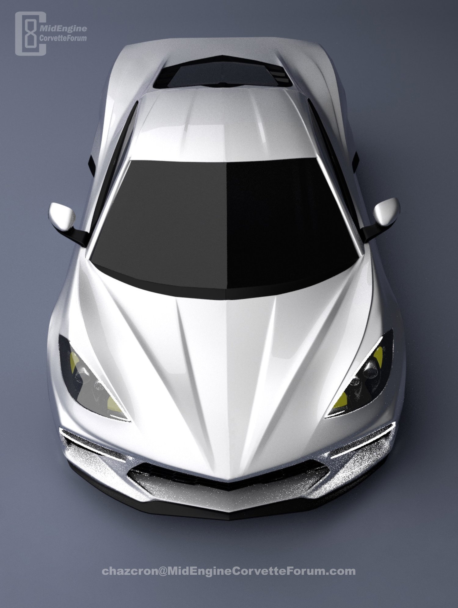 2020 Chevrolet Corvette C8 renderings by Chazcron 1 2020 Corvette C8 Rumored To Make Surprise Debut On January 14