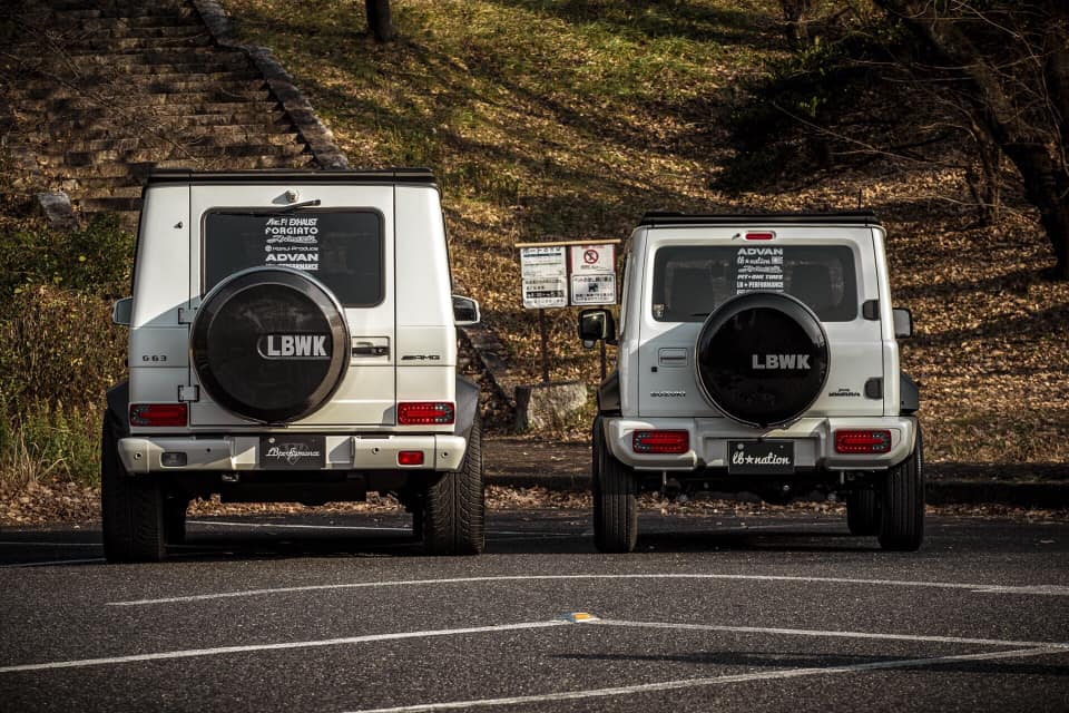Liberty-Walk-Suzuki-Jimny-Mercedes-G-Class-6 Here’s Liberty Walk’s Suzuki Jimny Mini G-Class Next To The Original Mercedes-Benz
