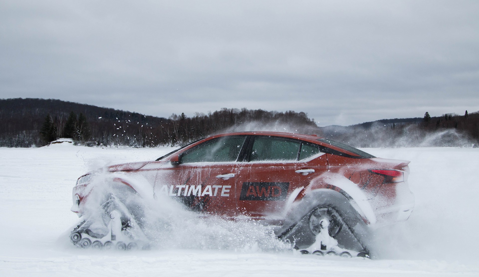 Nissan Altima-te AWD-32 Nissan Celebrates The AWD Altima By Giving It Tracks
