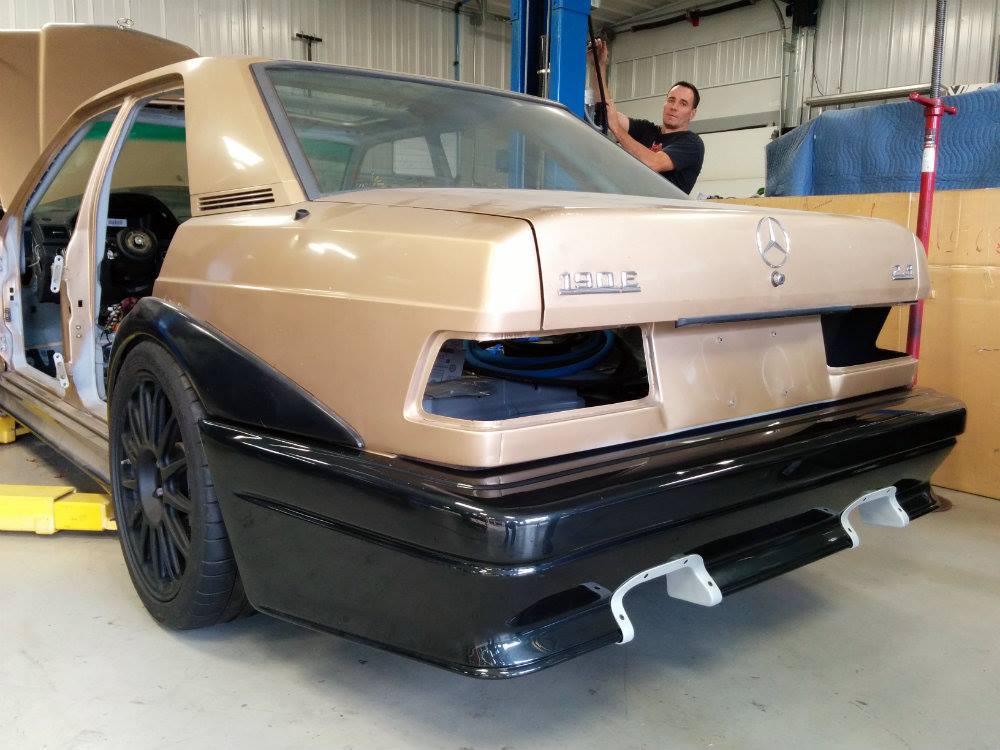 mercedes 190e c63 amg conversion 95 Tuner Transplants Classic Mercedes 190E 2.5 16 EVO Body On A Modern C63 AMG