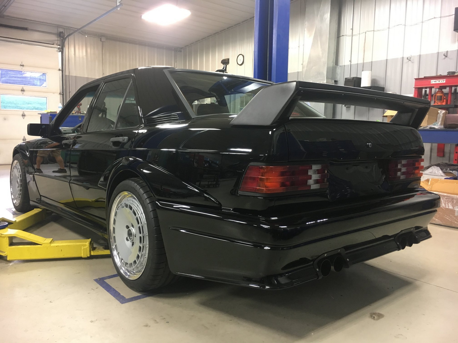mercedes 190e c63 amg conversion 141 Tuner Transplants Classic Mercedes 190E 2.5 16 EVO Body On A Modern C63 AMG