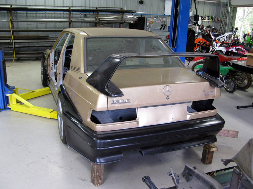 mercedes 190e c63 amg conversion 65 Tuner Transplants Classic Mercedes 190E 2.5 16 EVO Body On A Modern C63 AMG