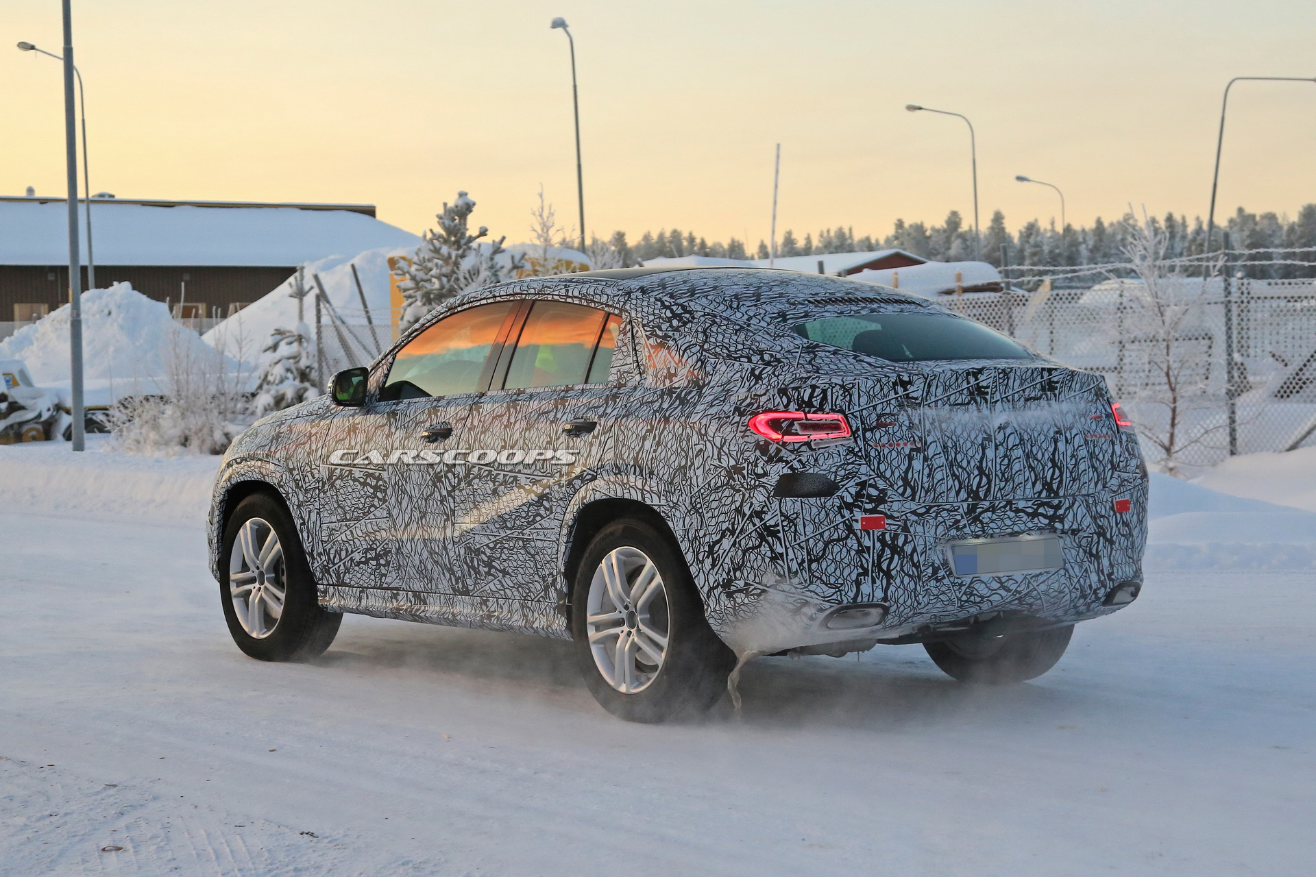 2020 mercedes gle coupe winter spy shots 6 2020 Mercedes GLE Coupe Teased Ahead Of August 28th Debut