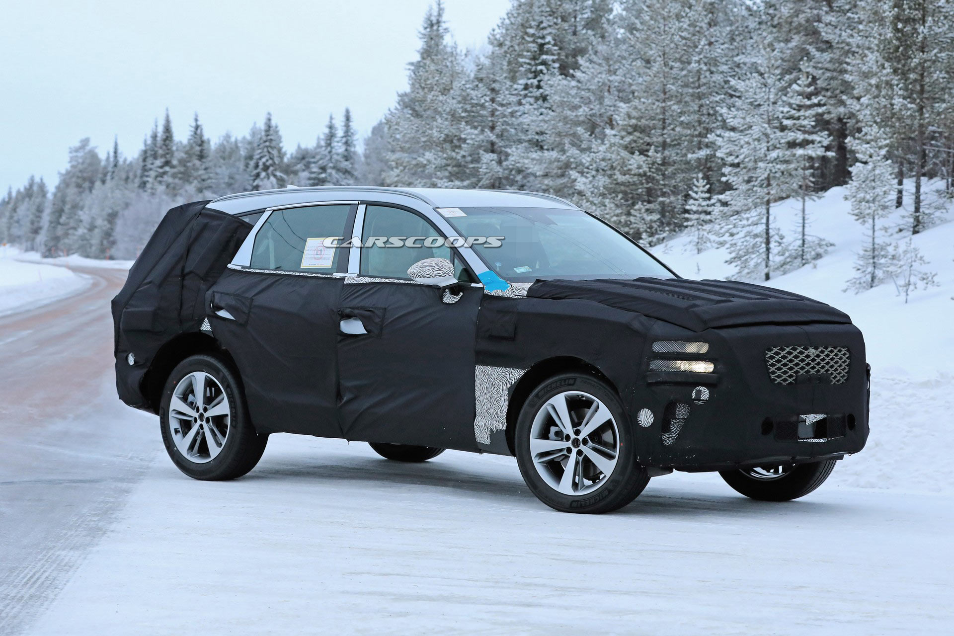 2020-Genesis-GV80-6 2020 Genesis GV80 Luxury SUV Filmed Testing, See First Interior Photos Too (Update)