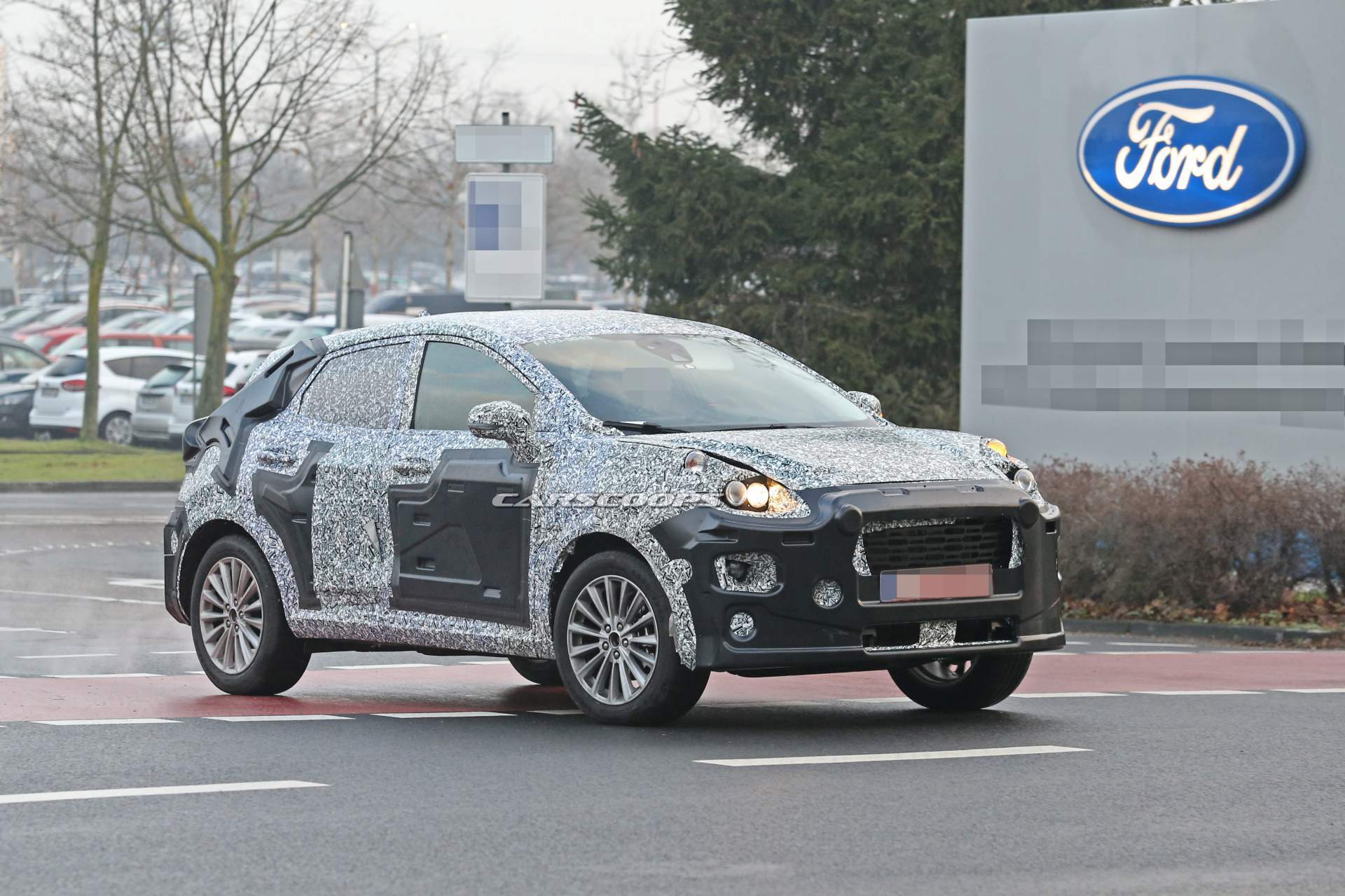 Ford Fiesta-based SUV prototype spy shots 7 New Ford Fiesta-Based SUV Will Replace EcoSport, Could Be Called Puma
