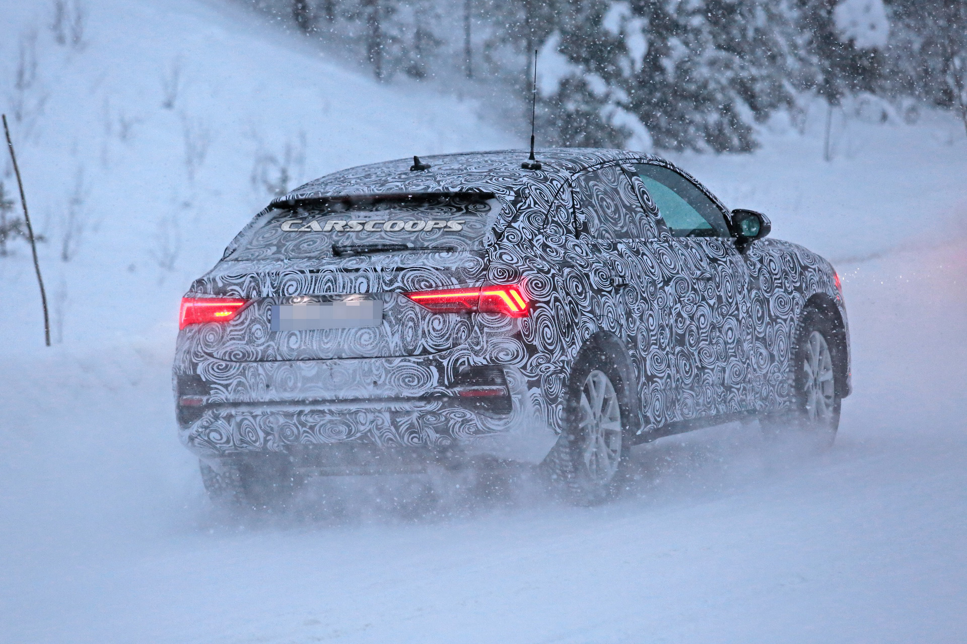 audi q4 spied winter testing again 7 Audi Q4 Prototype Caught Winter Testing, No CGI This Time