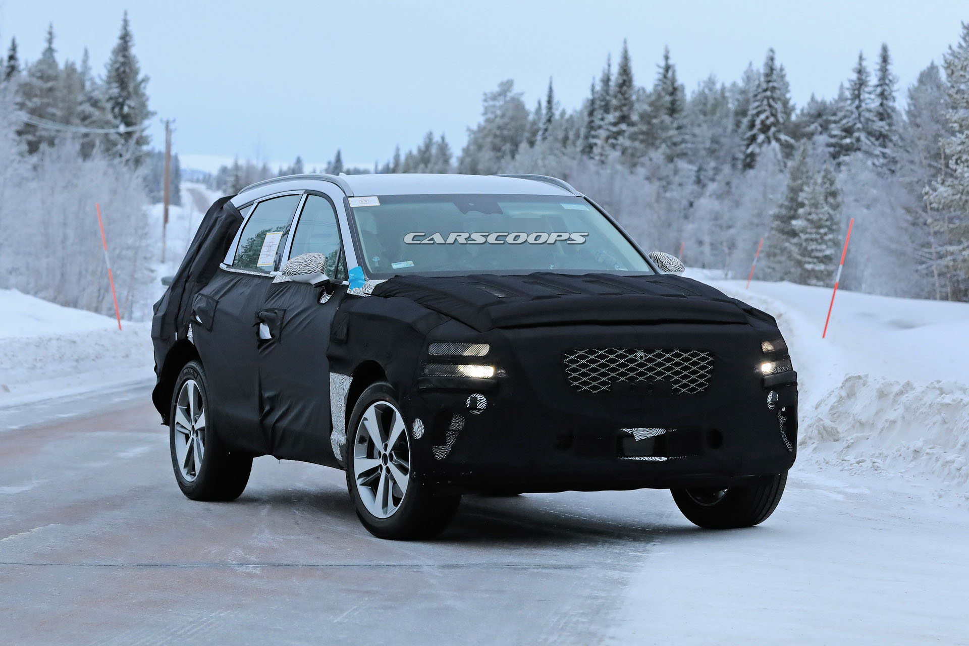 Genesis GV80 7 2020 Genesis GV80 Luxury SUV Filmed Testing, See First Interior Photos Too (Update)
