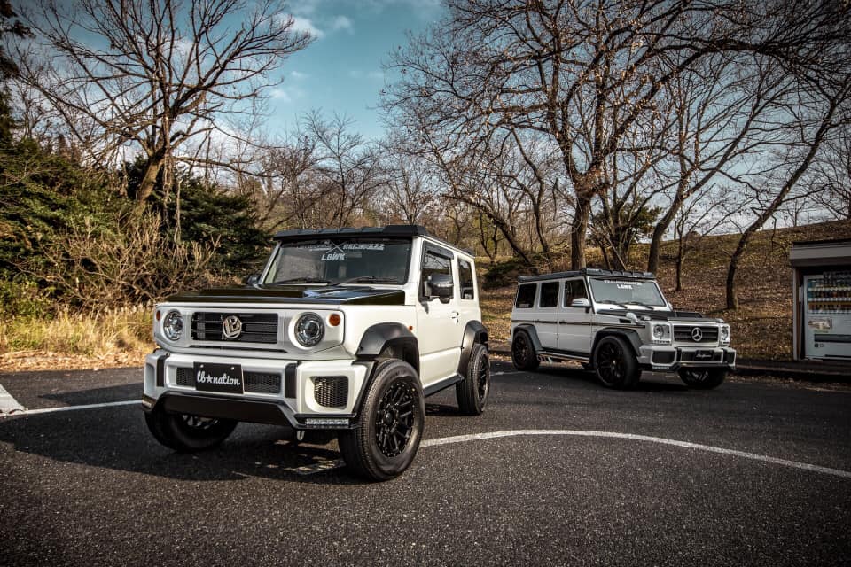 Liberty-Walk-Suzuki-Jimny-Mercedes-G-Class-5 Here’s Liberty Walk’s Suzuki Jimny Mini G-Class Next To The Original Mercedes-Benz