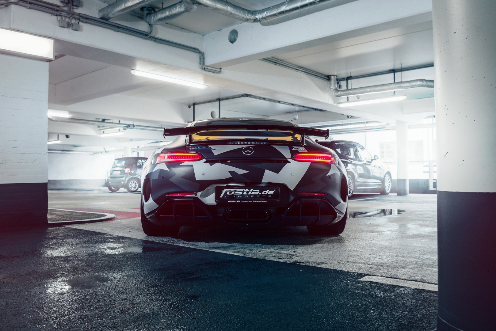 mercedes-amg gt r tuning fostla 6 Fostla’s Mercedes-AMG GT R Gets 641 HP, Urban-Camo-And-Yellow Wrap
