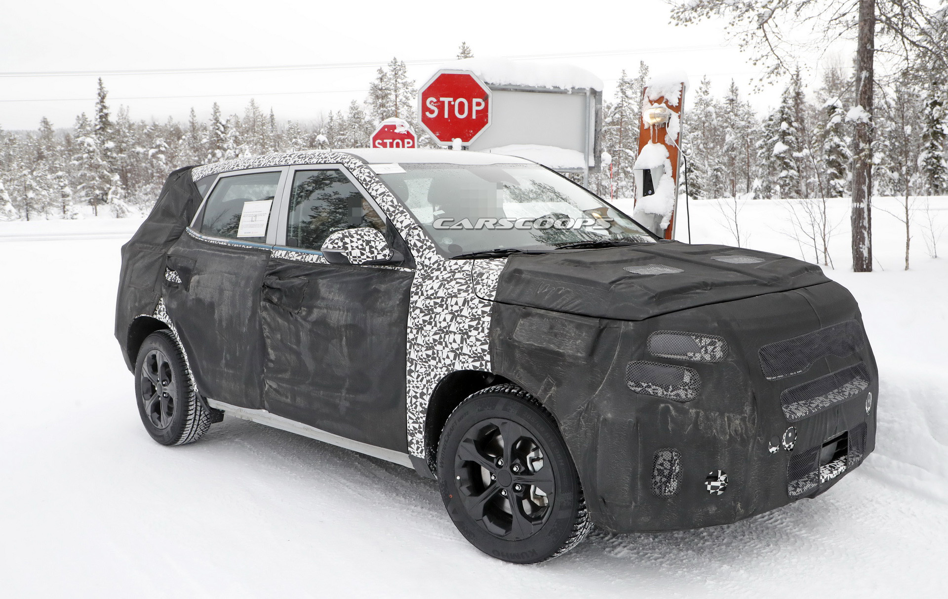 2020 kia tusker spied first time 12 New Kia Crossover Spotted Testing, Looks Like The Production Version Of SP Concept