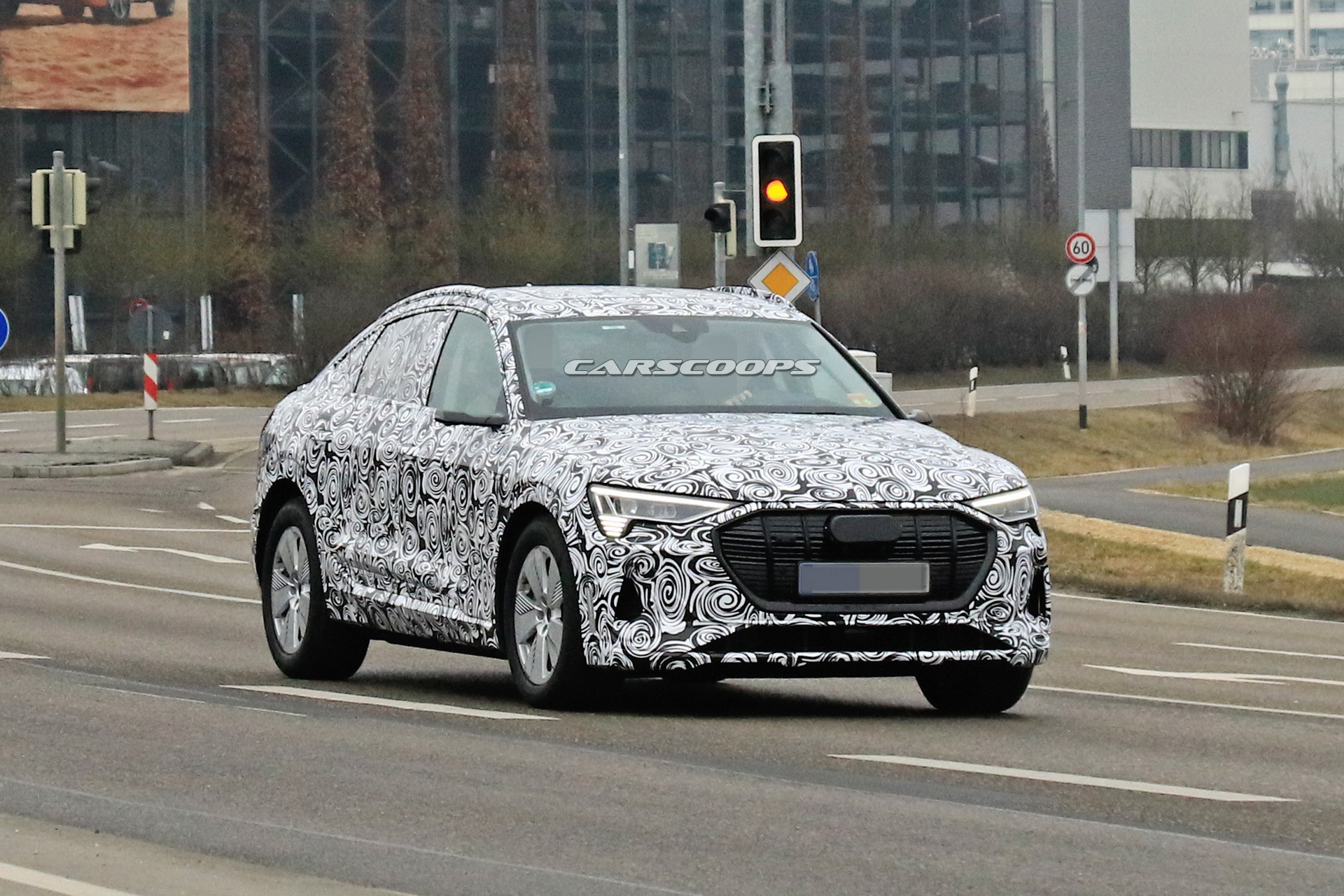 audi e-tron sportback spotted first time 3 Production 2020 Audi e-tron Sportback Looks Less Futuristic Than Concept