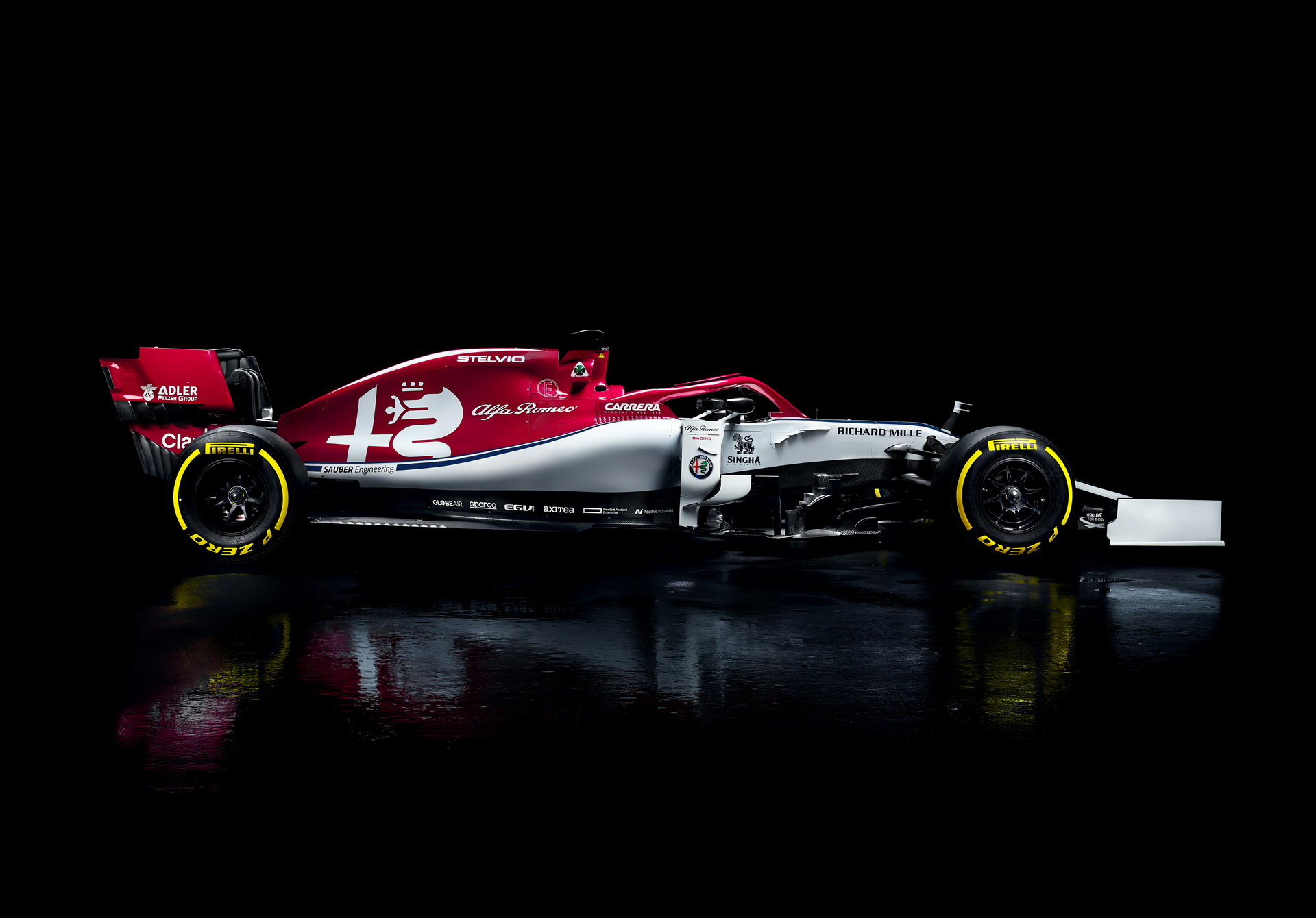 alfa romeo racing official 2019 f1 livery 16 Alfa Romeo Debuts 2019 F1 Livery With Giulia And Stelvio Branding