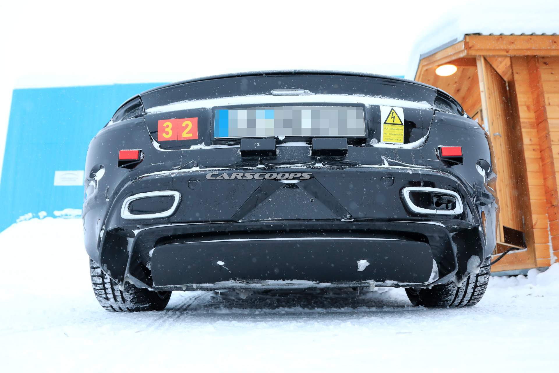 2020 Porsche Taycan spy shots 36 2020 Porsche Taycan Sport Turismo Understeers, Ploughs Into Snow (Updated)