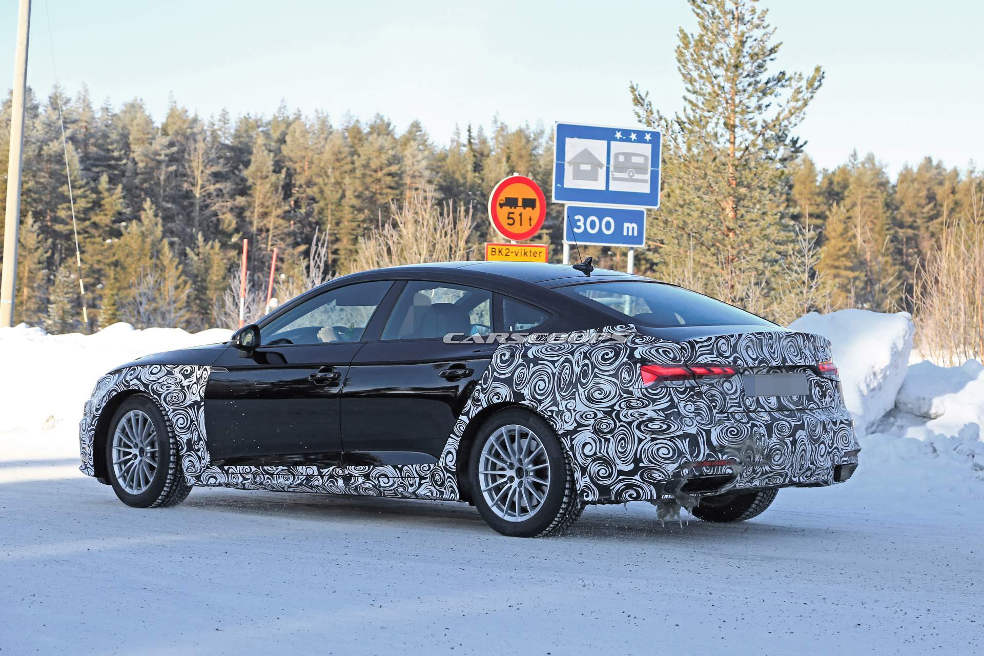 2020 Audi A5 Sportback facelift spy shots 27 2020 Audi A5 Sportback Facelift Comes Out Of Its Hideout