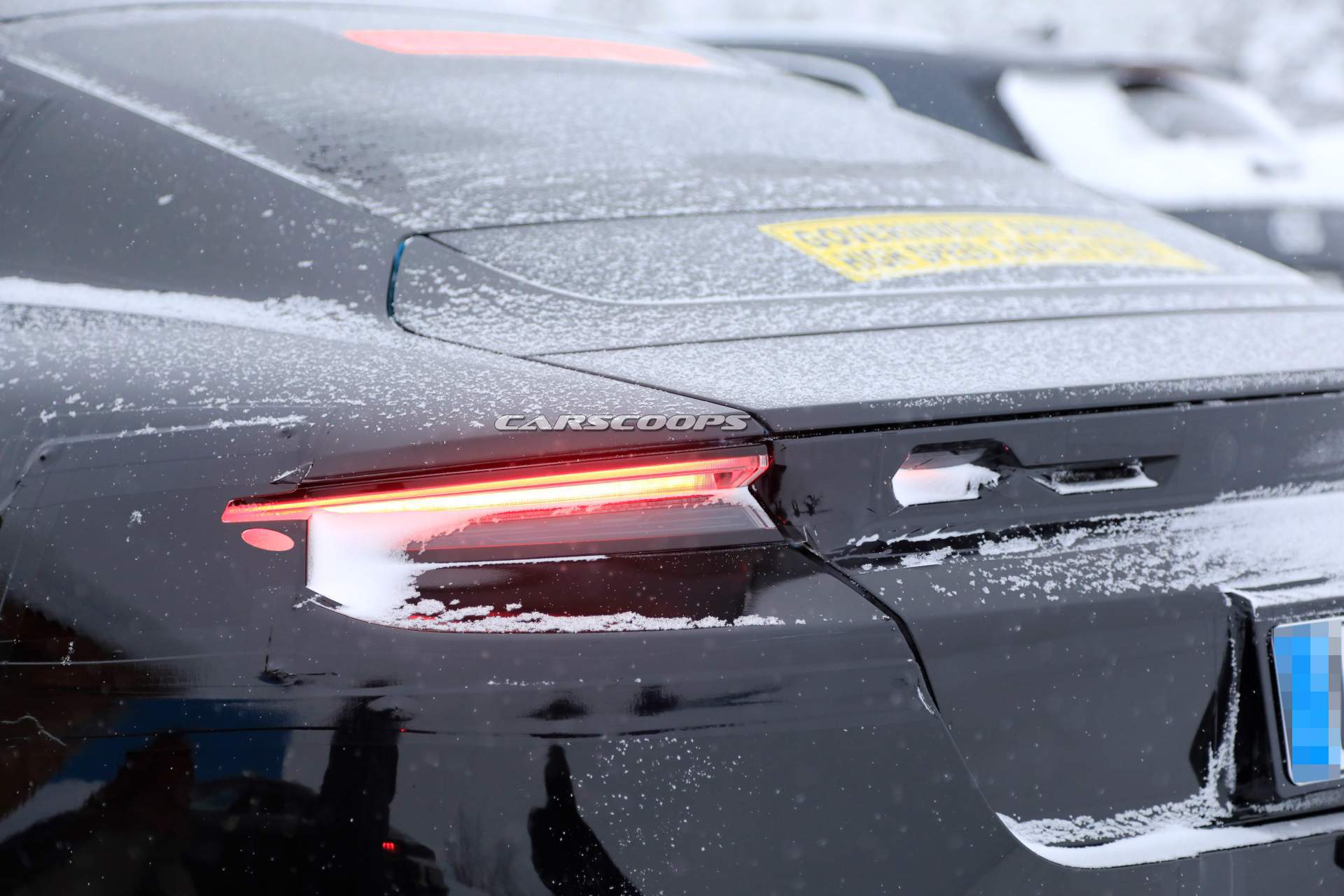 2020 Porsche Taycan spy shots 37 2020 Porsche Taycan Sport Turismo Understeers, Ploughs Into Snow (Updated)